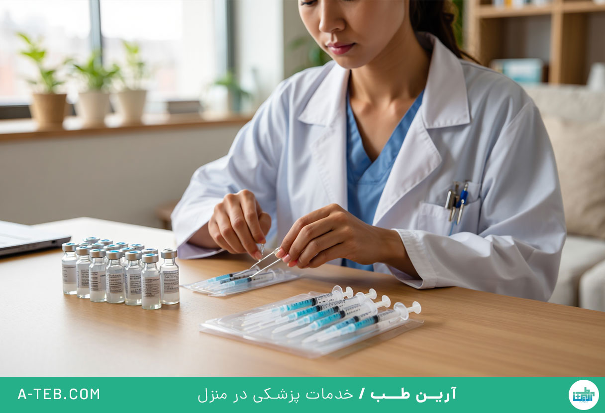 تزریق سرم و آمپول در منزل