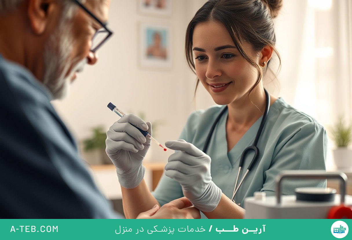 آزمایش در منزل آجودانیه