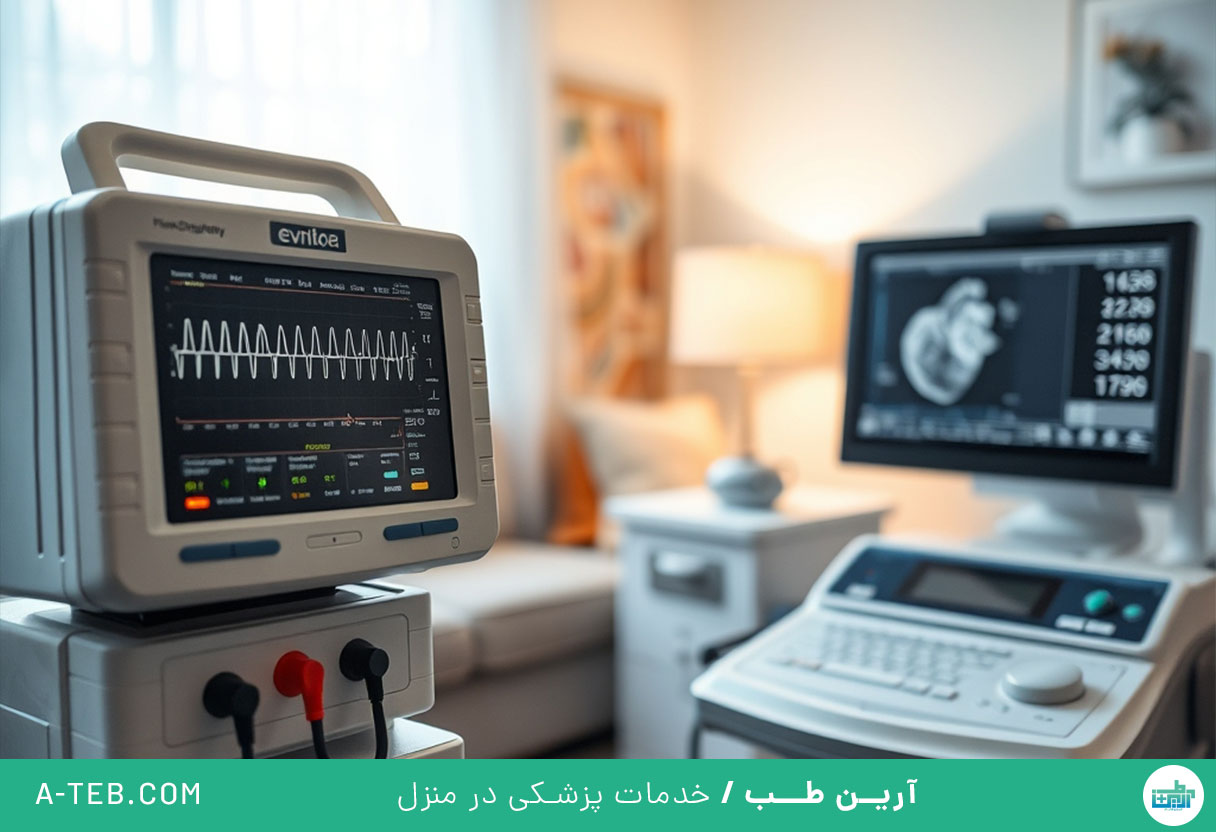اکو قلب و نوار قلب در منزل دروس