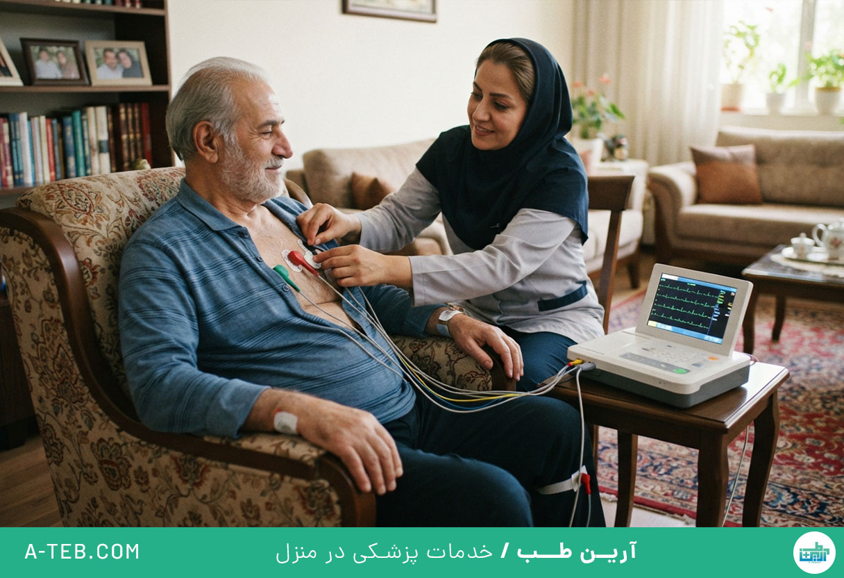 نوار قلب در منزل گیشا