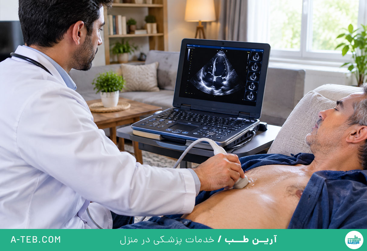 اکو قلب در منزل گیشا