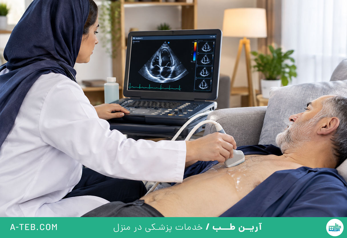 اکو قلب در منزل گیشا