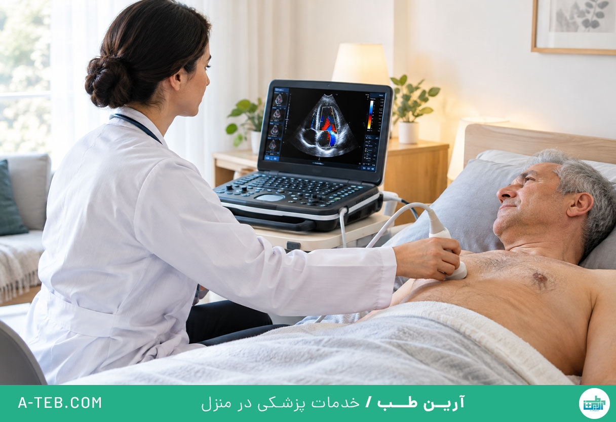  اکو قلب در منزل اکباتان