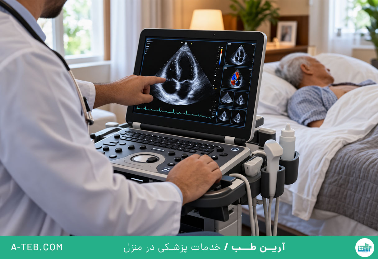 اکو قلب در منزل فرشته