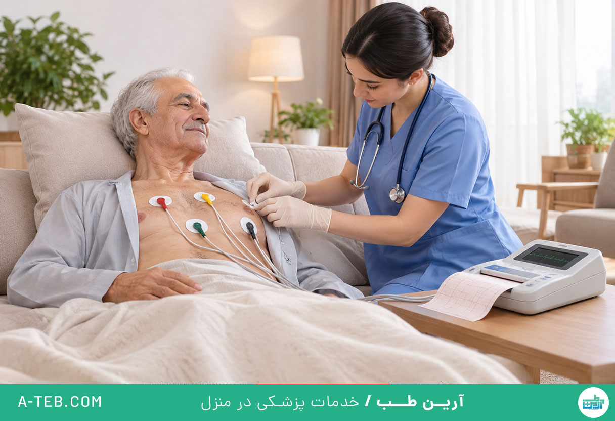 نوار قلب در منزل شهر زیبا